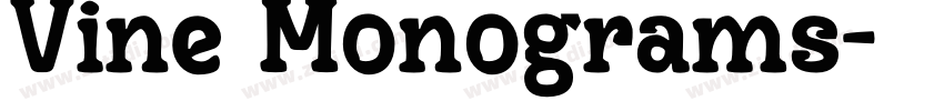 Vine Monograms字体转换